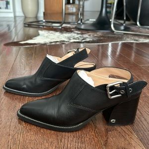 Coach Heel Mules!